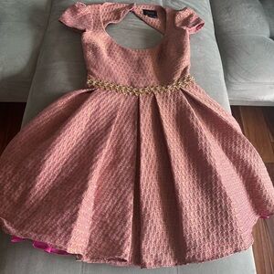 Marchesa Notte pink gold dress size 0
